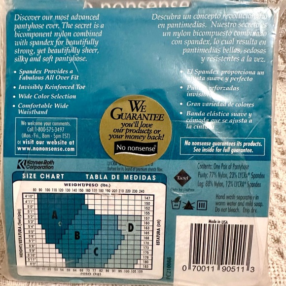 Lot of 3 No Nonsence
Sheer Control Top
Pantyhose SizeB Beige
Mist Sheer Toe 80° - Picture 4 of 7